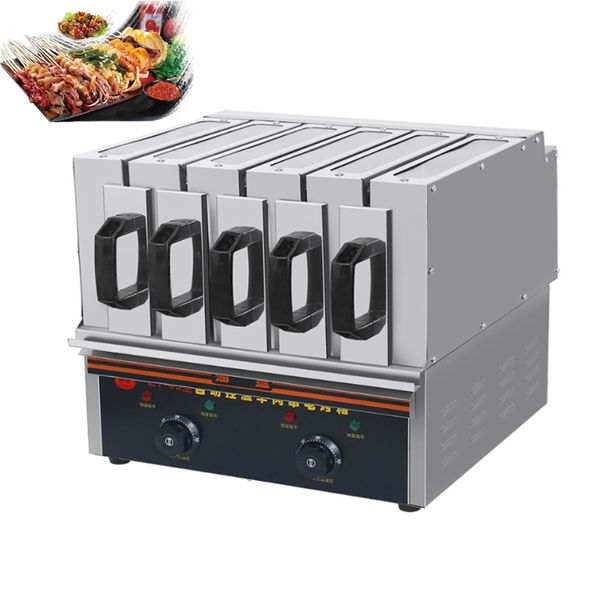 Image of High-Quality BBQ Grill 220V Temperature Controlled Smoke-Free Electric BBQ Grill Roast Mutton Pork Kebab Barbecue Machine