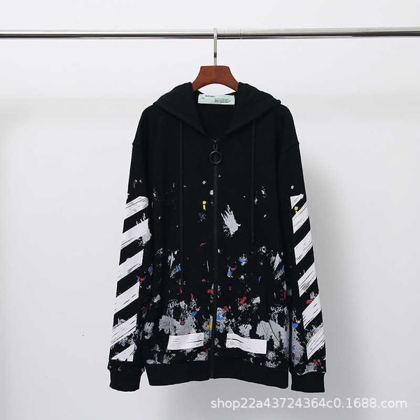 Offs Men's designer hoodies Off ow fireworks splashing ink graffiti high quality zipper Hoodie European large loose men's and women's Hoodie trend cool handsome hoodie, Black
Offs Men's designer hoodies Off ow fireworks splashing ink graffiti high quality zipper Hoodie European large loose men's and women's Hoodie trend cool handsome hoodie, Black
