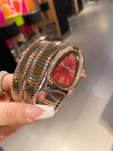 luxury watch designer watches woman diamond Wristwatches Lady Bracelet snake shaped watch high quality 316 Stainless Steel diamond bezel movement women's gold, Dark navy
luxury watch designer watches woman diamond Wristwatches Lady Bracelet snake shaped watch high quality 316 Stainless Steel diamond bezel movement women's gold, Dark navy