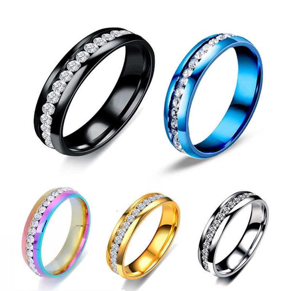 

Designer DY Ring Luxury Top Korean version titanium steel single row diamond inlaid ring stainless steel niche couple ring headgear Accessories jewelry Valentine's