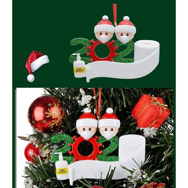 Image of Christmas Decorations Christmas Ornament Xmas Snowman Pendants With Face Mask DIY Christmas Tree Family Party Cute Gift