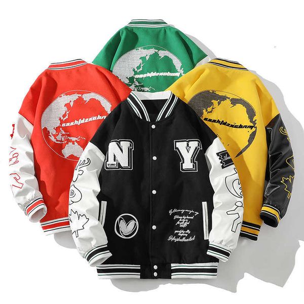 Fashion men's wear 2023 Spring/Summer Baseball Jersey Men's and Women's Outerwear with Leather Insertion Embroidery Splice Couple NASA Co branded Jacket, Black
Fashion men's wear 2023 Spring/Summer Baseball Jersey Men's and Women's Outerwear with Leather Insertion Embroidery Splice Couple NASA Co branded Jacket, Black