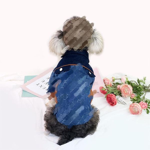 Denim outerwear fashion autumn and winter warmth plus cotton thickened pet dog clothing, Customize
Denim outerwear fashion autumn and winter warmth plus cotton thickened pet dog clothing, Customize