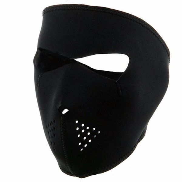 Image of Winter Exercise Mask Cycling Full Face Ski Mask Windproof Outdoor Bicycle Bike Running Black 214t