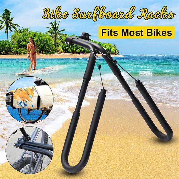 Image of Bicycle Surfing Carrier Mount to Seat Posts 25 to 32mm Accessories Fits Surfboards Up 8 Bike Mount Surfboard Wakeboard Racks338n