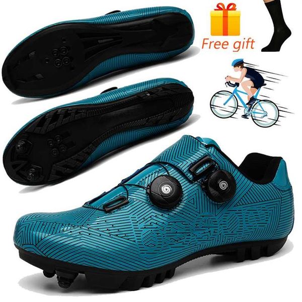 Image of Professional SPD Cycling Shoes Men Bicycle Cycling Sneakers MTB Shoes Anti-slip Road Racing Bike Self-Locking Sports272v