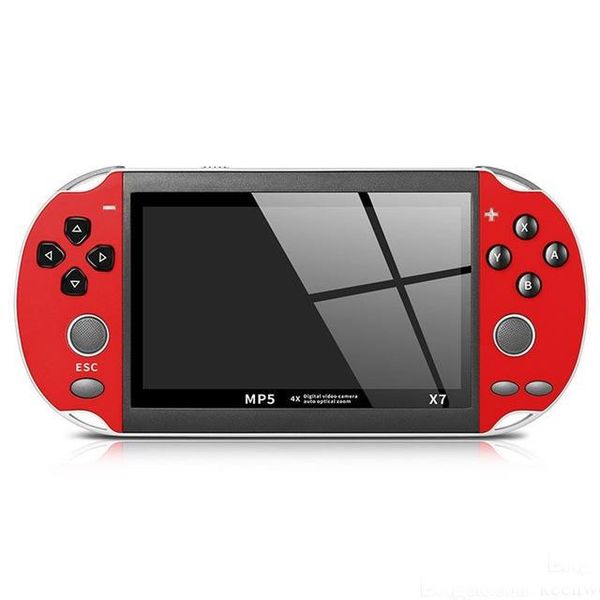 X7 4.3 Inch Video Mp5 8Gb ROM Double Rocker Dual Joystick Arcade Games Handheld Game Player Portable Retro Console 4.3Inch