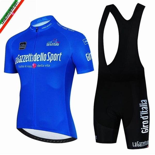 Image of Cycling Jersey Sets Tour De Italy D&#039;ITALIA Summer Short Sleeves Mountain Bike Clothes Breathable Clothing MTB Ropa Ciclismo S290t