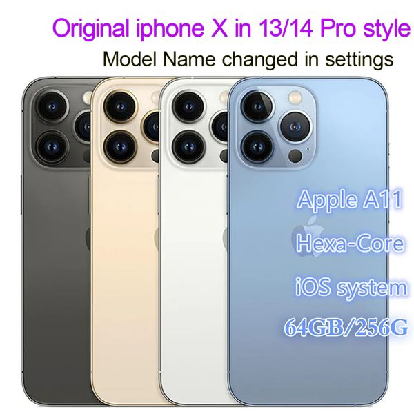 

Refurbished Original Unlocked OLED Screen X in 13 Pro/14 Cellphone Style Apple Iphone 14 Pro RAM 3GB ROM 64GB/256GB Mobile Phone