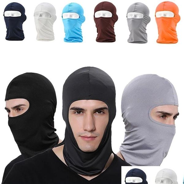 Image of Cycling Caps Masks Motorcycle Mask Clava Fl Er Face Hat Lycra Ski Neck Summer Sun Tra Uv Protection Drop Delivery Sports Outdoors Prot Dhrwe