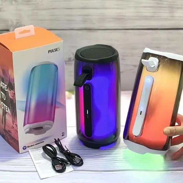 

Pulse 5 Portable Speaker Full Screen Color LED Light Small Sound Device Power Amplifier TWS Interconnection