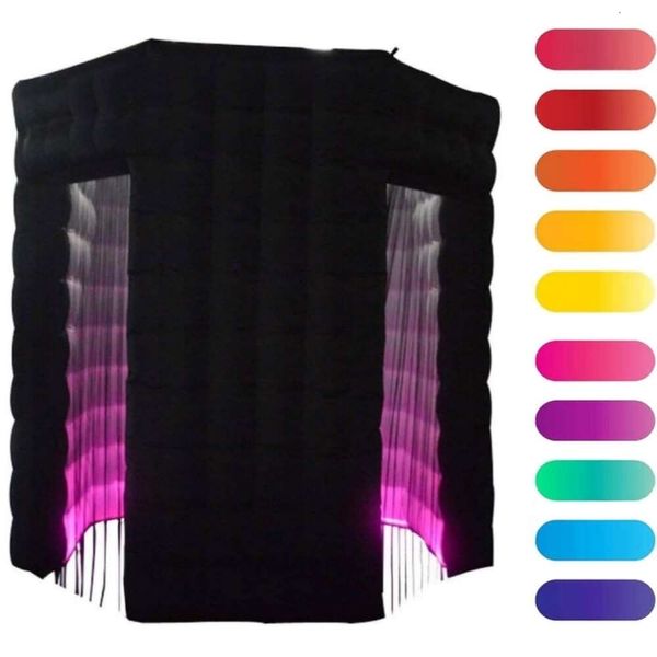 Image of -Inflatable Photo Booth Enclosure Octagon Roofless 2.5m Use for Birthday Wedding Party Show Event USA Warehouse
