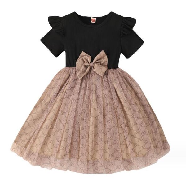 Lovely Baby Girls Summer Princess Dresses with Bowknot Kids Short Sleeve Dress Children Lace Gauze Dress, As picture
Lovely Baby Girls Summer Princess Dresses with Bowknot Kids Short Sleeve Dress Children Lace Gauze Dress, As picture