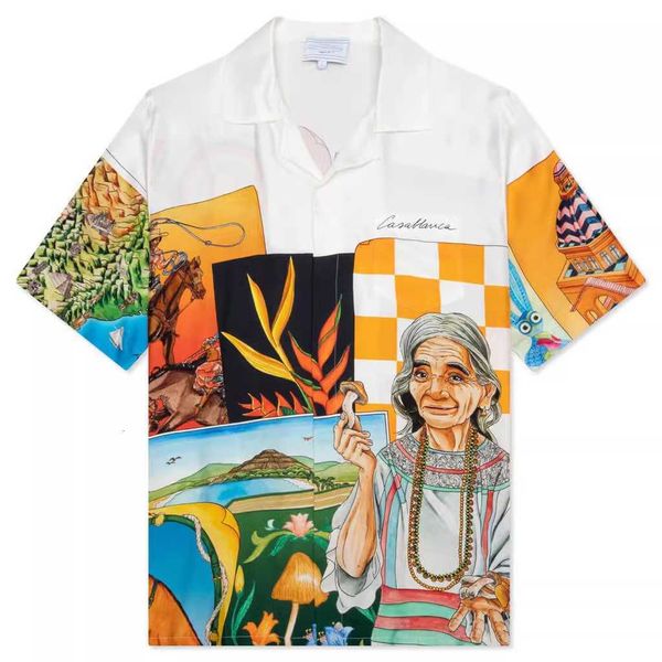 Designer men' Casablanca casual shirt Fanglue casablanca tennis cl23 World Scenic Spots Beach Hawaiian Men' and Women' Casual Shirts quality cool men' clothing, White4
Designer men' Casablanca casual shirt Fanglue casablanca tennis cl23 World Scenic Spots Beach Hawaiian Men' and Women' Casual Shirts quality cool men' clothing, White4