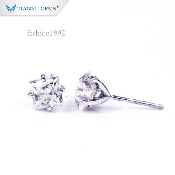 Tianyu Gems Custom Princess Cut 6*6Mm Super White Moissanite Lab Diamond Earring White Gold
Tianyu Gems Custom Princess Cut 6*6Mm Super White Moissanite Lab Diamond Earring White Gold