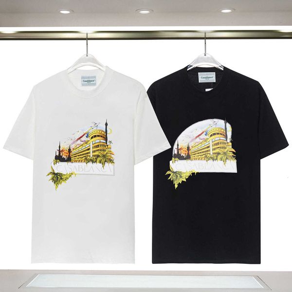 Designer Casablanca Men's fashion Tshirt Double Yarn Letter Printed T-shirt and Women's Fashion Short Sleeve High quality cool men's clothing, D3-8212 black
Designer Casablanca Men's fashion Tshirt Double Yarn Letter Printed T-shirt and Women's Fashion Short Sleeve High quality cool men's clothing, D3-8212 black