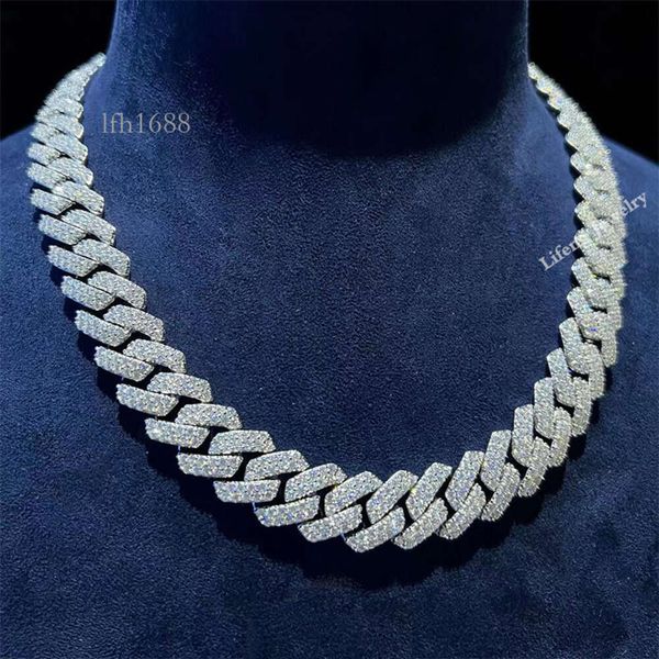 Hip Hop Jewelry 14Mm 2Rows Vvs Moissanite Diamond Cuban Link Chain Sier Moissanite Necklace
Hip Hop Jewelry 14Mm 2Rows Vvs Moissanite Diamond Cuban Link Chain Sier Moissanite Necklace