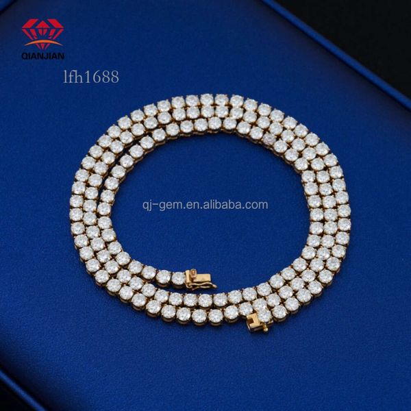 High Quality Custom 10K 14K Real Gold Diamond Moissanite Gold Jewelry