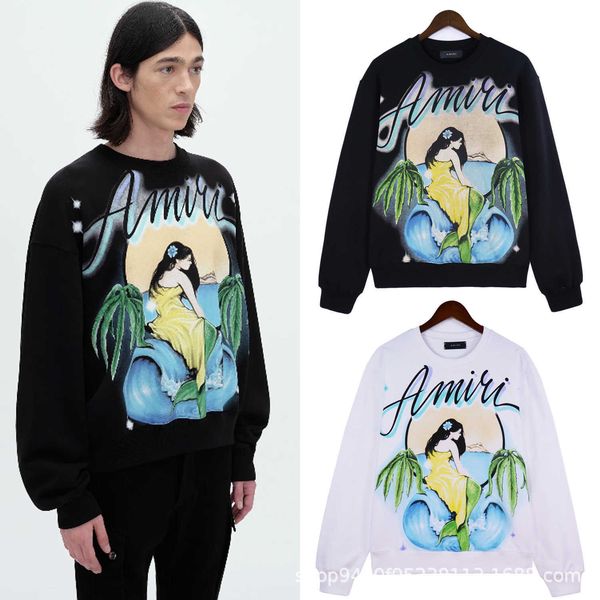 Designer Amis Men' hoodie 2023 Autumn New AMIS Mythical Mermaid Pattern Printed Round Neck Sweater Unisex Batch High quality cool handsome men fashion hoodie, White
Designer Amis Men' hoodie 2023 Autumn New AMIS Mythical Mermaid Pattern Printed Round Neck Sweater Unisex Batch High quality cool handsome men fashion hoodie, White