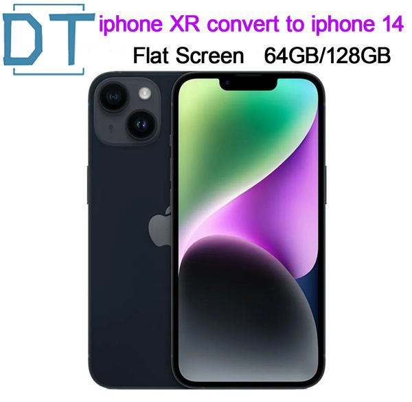 Image of Original iphone XR in iphone 14 Flat Screen Cellphone Unlocked with iphone 14 box&Camera appearance 3G RAM 64GB 128GB ROM Mobilephone,A+Excellent Condition