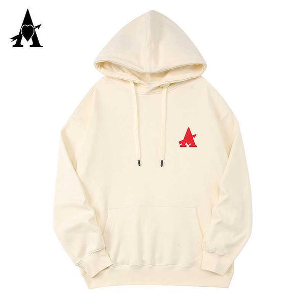 

Designer Amis Men's hoodie AMORING Classic Love Embroidered Knitted Hoodie Couple Set High quality cool men's hoodie, Apricot wylm6907 grand label