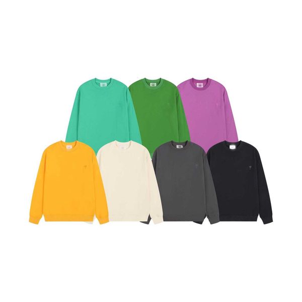 Designer Amis Men' hoodie 23ss Spring and Autumn Fashion Brand Amis Dopamine Solid Color Simple Couple Style Loose Heart Embroidery Thin Sweater fashion hoodie, Mei purple
Designer Amis Men' hoodie 23ss Spring and Autumn Fashion Brand Amis Dopamine Solid Color Simple Couple Style Loose Heart Embroidery Thin Sweater fashion hoodie, Mei purple