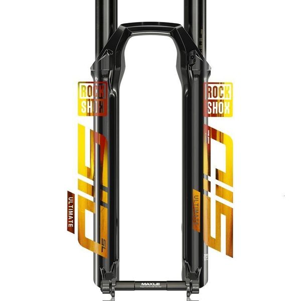 Image of Bike Groupsets Rockshox Front Fork Sticker Bicycle Decorative Mountain Bike Front Fork Decals Waterproof Transparent Bottom Cycling Sticker 230918