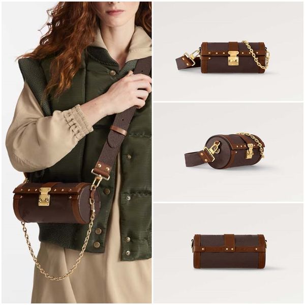 Barrel-shaped Crossbody Bag Fashion Shoulder Bags Vintage Top Designer Handbag Luxury Cross Body Party Handbags Wholesale High-Quality, Brown
Barrel-shaped Crossbody Bag Fashion Shoulder Bags Vintage Top Designer Handbag Luxury Cross Body Party Handbags Wholesale High-Quality, Brown