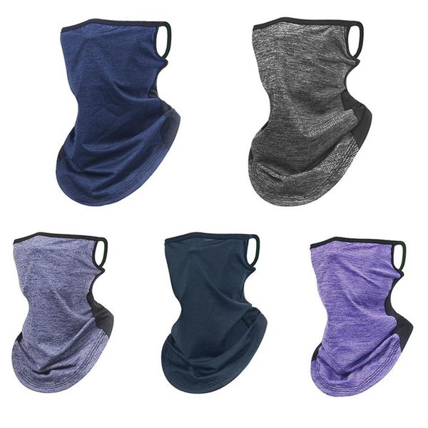 Image of Summer Outdoor Cycling UV Protection Hanging Ear Scarf Face Cover Neck Gaiter Elastic Breathable Neck Gaiter Face Scarf289w