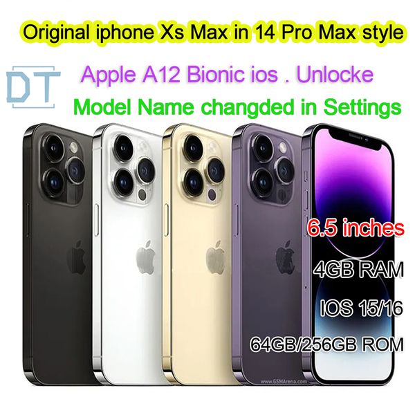 Apple Original Xsmax in Iphone 13 Max 14 Pro Max Style Phone Unlocked with 13promax Box&camera Appearance 4G RAM 64GB 256GB ROM Smartphone,a+ Condition
Apple Original Xsmax in Iphone 13 Max 14 Pro Max Style Phone Unlocked with 13promax Box&camera Appearance 4G RAM 64GB 256GB ROM Smartphone,a+ Condition