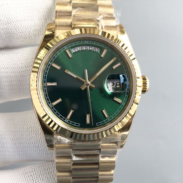 Luxury designer men's watch green dial with diamond 36mm/40mm automatic mechanical movement fashion casual women's watch Montre De Luxe Dhgate gift factory watch, Bronze
Luxury designer men's watch green dial with diamond 36mm/40mm automatic mechanical movement fashion casual women's watch Montre De Luxe Dhgate gift factory watch, Bronze