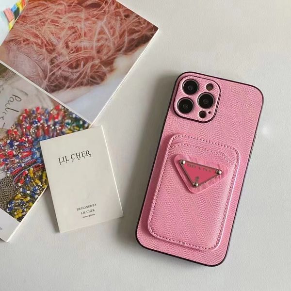 Image of Beautiful iPhone Phone Case 15 14 Pro Max Designer Saffiano Card Slot Hi Quality Purse 18 17 16 15pro 14pro 13pro 12pro 11pro 13 12 11 X XS 7 8 Purse with Logo Box