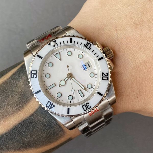 

Luxury men's watch automatic mechanical 40mm diving watch ceramic ring sports stainless steel strap sapphire mirror waterproof Montre De Luxe watch dhgate 007 watch