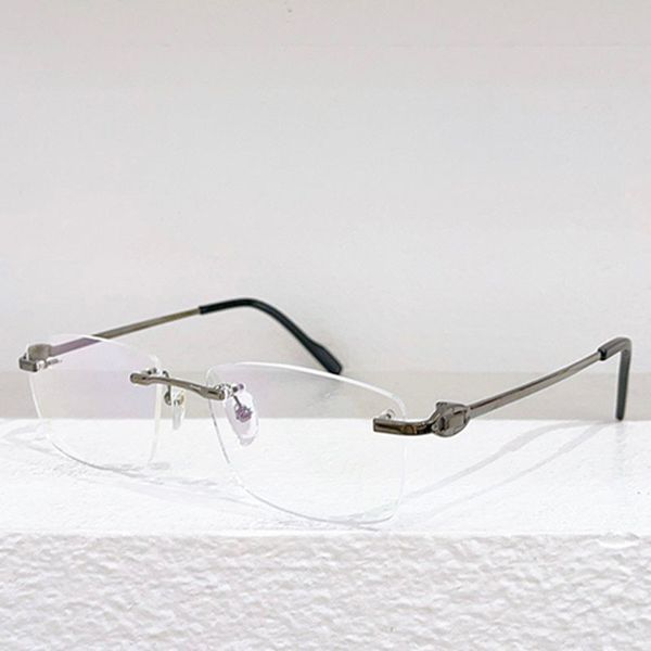 Designer 1:1 Optical Glasses Retro to Work Commuter Conference Driving Elegant Women Square Borderless Frame Transparent Glasses Metal Legs 3138820 Business Men
Designer 1:1 Optical Glasses Retro to Work Commuter Conference Driving Elegant Women Square Borderless Frame Transparent Glasses Metal Legs 3138820 Business Men