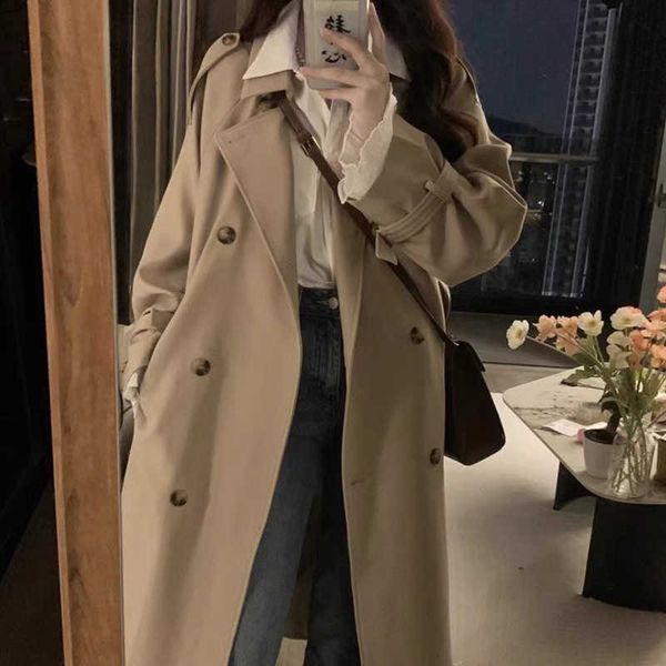 Fashion men's wear Windbreaker Coat Women's 2023 New Spring and Autumn British Mid length Small Khaki Casual
Fashion men's wear Windbreaker Coat Women's 2023 New Spring and Autumn British Mid length Small Khaki Casual