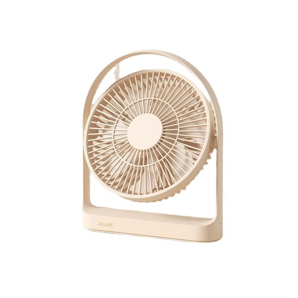 Image of JISULIFE Desktop Fan Whisper Quiet 30H Max USB Rechargeable Bedside Desk Fan Portable Table Fan 8000mAh for Bedroom Office