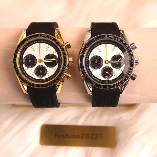 Mens watch woman designer watch man quartz watch moon watches speed six hands timing mineral reinforced glass brand chronograph clock rubber strap luxury watch, Black
Mens watch woman designer watch man quartz watch moon watches speed six hands timing mineral reinforced glass brand chronograph clock rubber strap luxury watch, Black