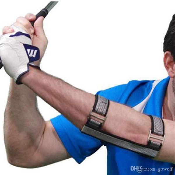 Image of Whole-Golf Training Aids Swing Trainers Elbow Brace Belt Hand Straight Practice Posture Corrector Support Arc Golf Tools Acces250F