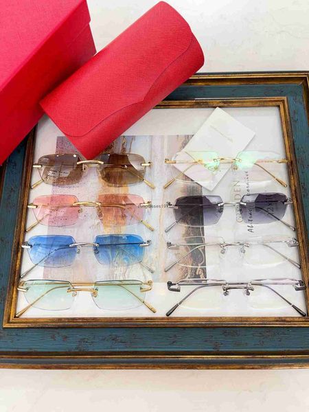 Fashion Designer Cool sunglasses 2021 new fashion women's frameless metal Counter quality CT00701
Fashion Designer Cool sunglasses 2021 new fashion women's frameless metal Counter quality CT00701