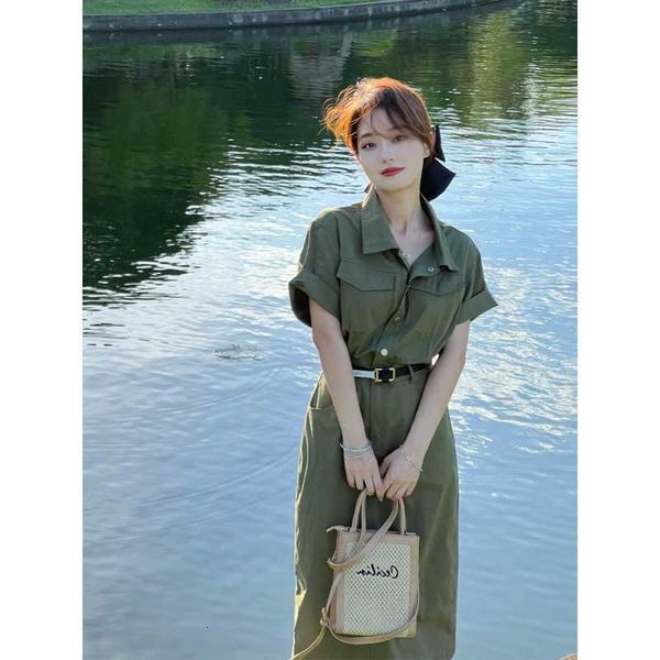 Fashion men' wear Summer Women' French Elegance High Grade Cold and Indifferent Denim Polo Neck Dress Royal Sister Light Mature Style, Picture color
Fashion men' wear Summer Women' French Elegance High Grade Cold and Indifferent Denim Polo Neck Dress Royal Sister Light Mature Style, Picture color