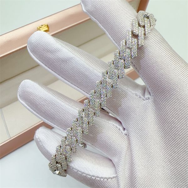 Vintage Moissanite Bracelet Diamond Tester 925 Sterling Silver 2 Row Diamond D Moissanite Jewelry Men Anniversary Gift Ideas 10MM
Vintage Moissanite Bracelet Diamond Tester 925 Sterling Silver 2 Row Diamond D Moissanite Jewelry Men Anniversary Gift Ideas 10MM