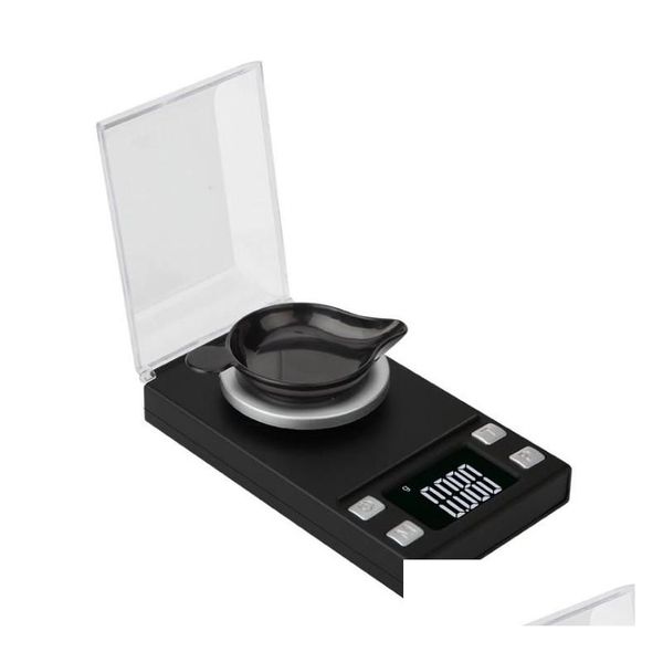 Image of Weighing Scales Wholesale 10G/20G/50G/100G Electronic 0.001 Lcd Digital Scale Jewelry Medicinal Herbs Portable Lab Weight Milligram Dr Dht4O