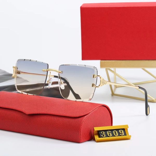Fashion Designer Sunglasses for Men Womens Classic Black White Retro Rimless Fashion Carter Glasses Brands UV400 Protective Big Sonnenbrille with Original Box
Fashion Designer Sunglasses for Men Womens Classic Black White Retro Rimless Fashion Carter Glasses Brands UV400 Protective Big Sonnenbrille with Original Box