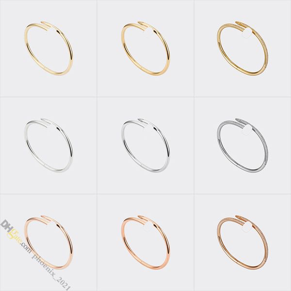 Nail Bracelet Designer Jewelry for Women Titanium Steel Bangle Gold-Plated Never Fading Non-Allergic Gold/Silver/Rose Gold Christmas Gift
Nail Bracelet Designer Jewelry for Women Titanium Steel Bangle Gold-Plated Never Fading Non-Allergic Gold/Silver/Rose Gold Christmas Gift