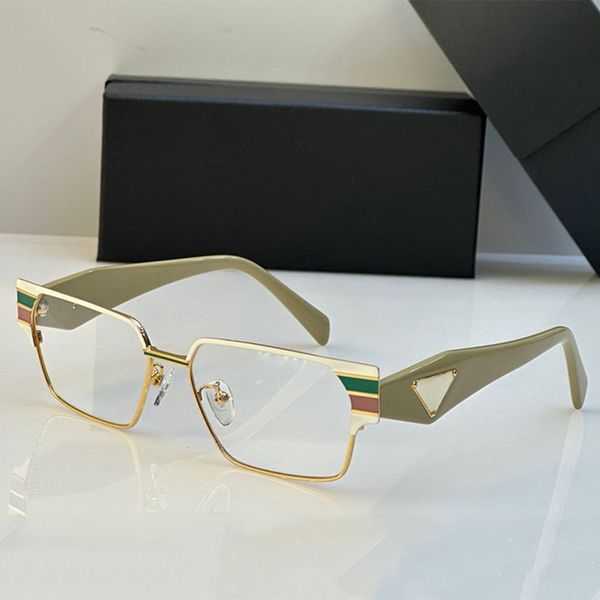 The new designer optical glasses drive to work, commute to business, men's metal stripe small square frame with symbol PR112 on the side, fashionable woman.
The new designer optical glasses drive to work, commute to business, men's metal stripe small square frame with symbol PR112 on the side, fashionable woman.