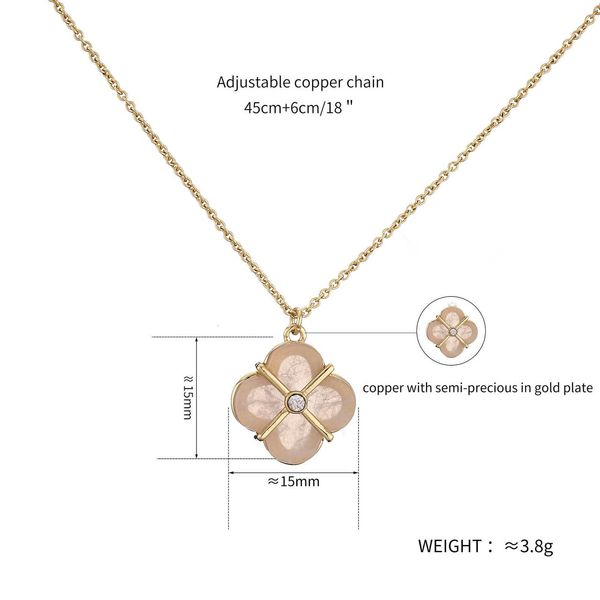 Designer Necklace four-leaf Clover luxury top jewelry Advanced design pink clover Pendant Necklace women's fashion Necklace Jewelry Van Clee jewelry gift, 45cm clover necklace
Designer Necklace four-leaf Clover luxury top jewelry Advanced design pink clover Pendant Necklace women's fashion Necklace Jewelry Van Clee jewelry gift, 45cm clover necklace