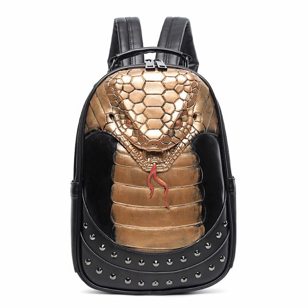 wholesale shoulder bags 3 colors cool creative student backpack street personality rivet punk messenger bag thickened leather embossed leisure backpack 3192#, Gold
wholesale shoulder bags 3 colors cool creative student backpack street personality rivet punk messenger bag thickened leather embossed leisure backpack 3192#, Gold