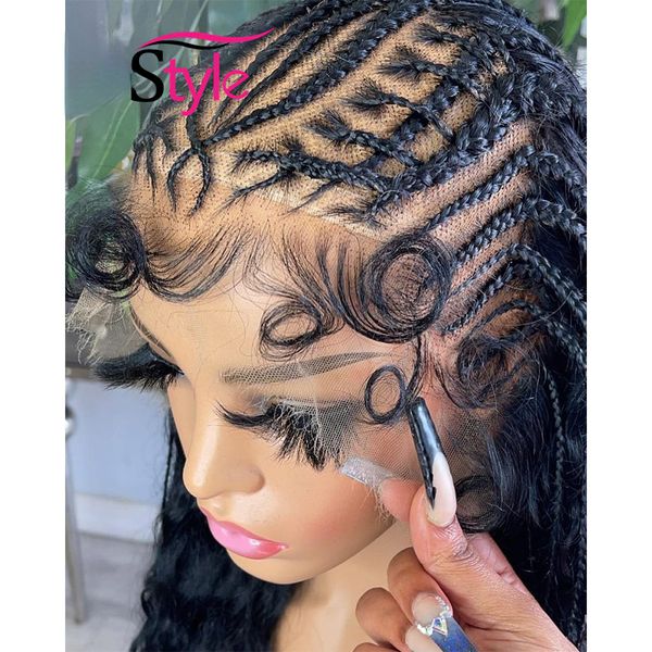 180% 30Inch Brazilian Curly Lace Front Wig 360 Lace Frontal Braids Wigs Pre Plucked Bleached Knots Synthetic Braided Curly Wigs For Woman al s s, Wig cap
180% 30Inch Brazilian Curly Lace Front Wig 360 Lace Frontal Braids Wigs Pre Plucked Bleached Knots Synthetic Braided Curly Wigs For Woman al s s, Wig cap