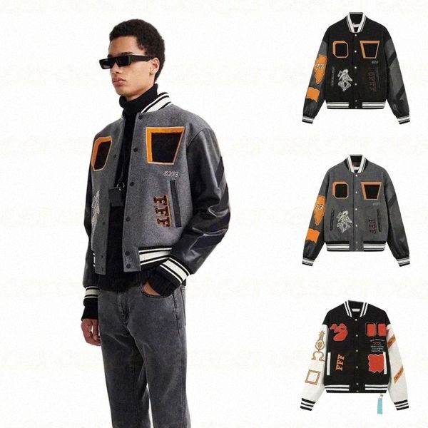 Fashion Designer offs Skull Decal Baseball Jacket Wool tweed Splicing Leather Sleeve Coats Embroidery Womens Hip Hop Style Winter Jackets S-XL r1oW#
Fashion Designer offs Skull Decal Baseball Jacket Wool tweed Splicing Leather Sleeve Coats Embroidery Womens Hip Hop Style Winter Jackets S-XL r1oW#