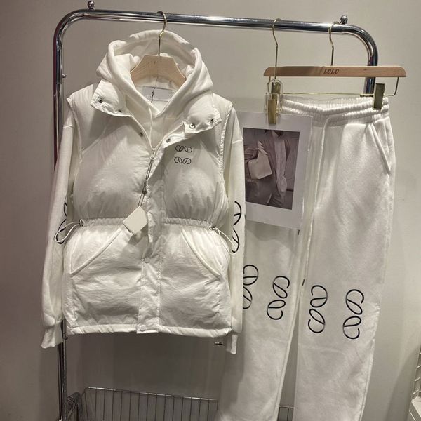 Womens Three-piece Sets Designer Winter Tracksuits Fashion Jogging Suit Classic Logo Sleevless Coat+Hooded Hoodie+Long Pants
Womens Three-piece Sets Designer Winter Tracksuits Fashion Jogging Suit Classic Logo Sleevless Coat+Hooded Hoodie+Long Pants